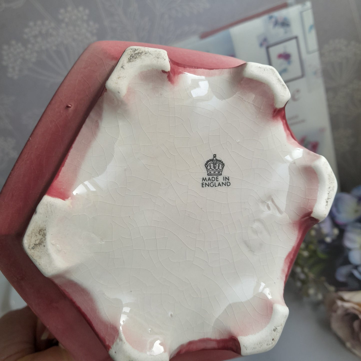 Antique Victorian Jug With Pink Roses