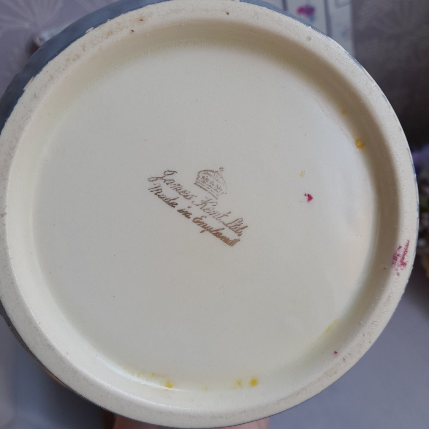 Darling Art Deco Grey Jug In James Kent 'Bramble' Design