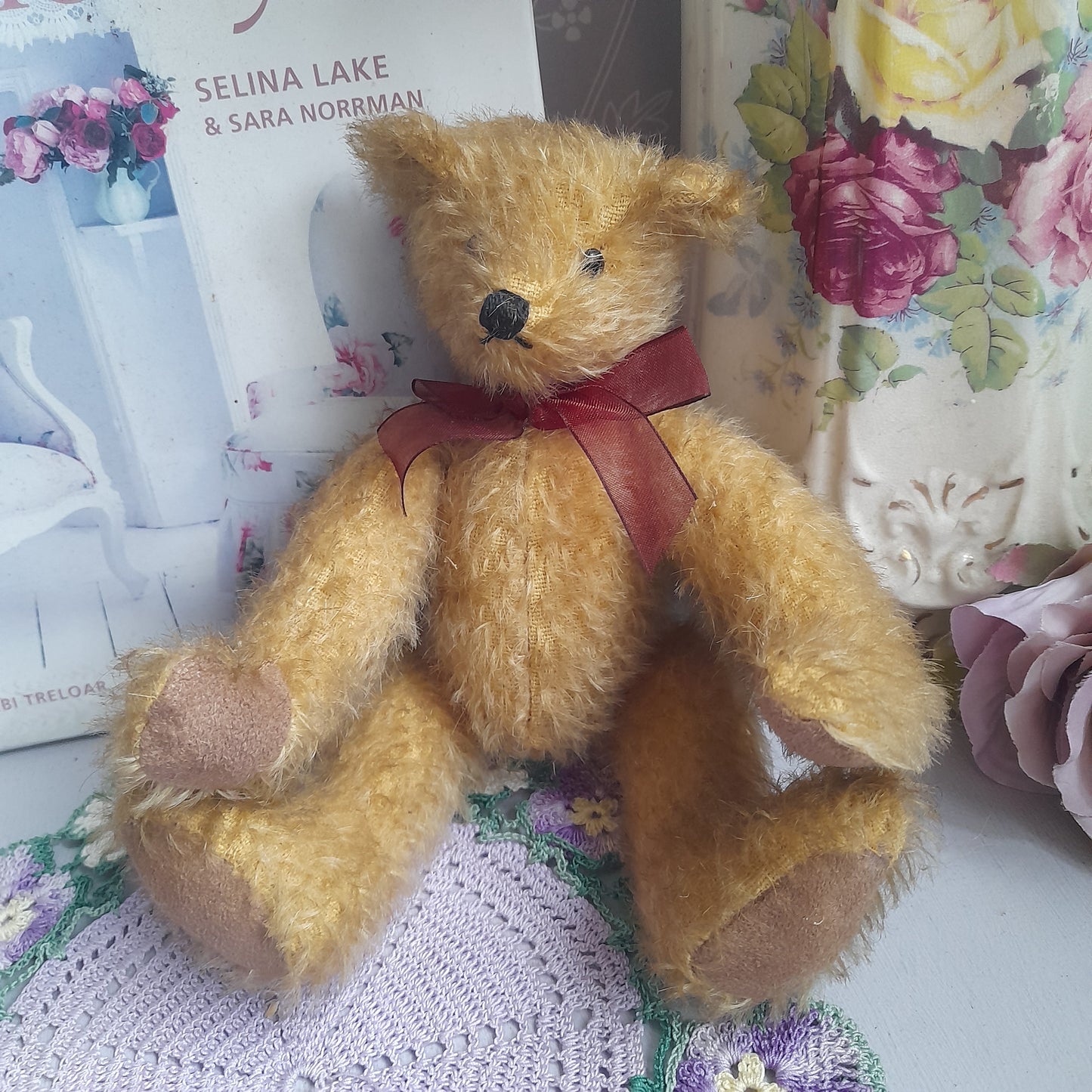 Darling Pair of Vintage Twin Mohair Teddy Bears