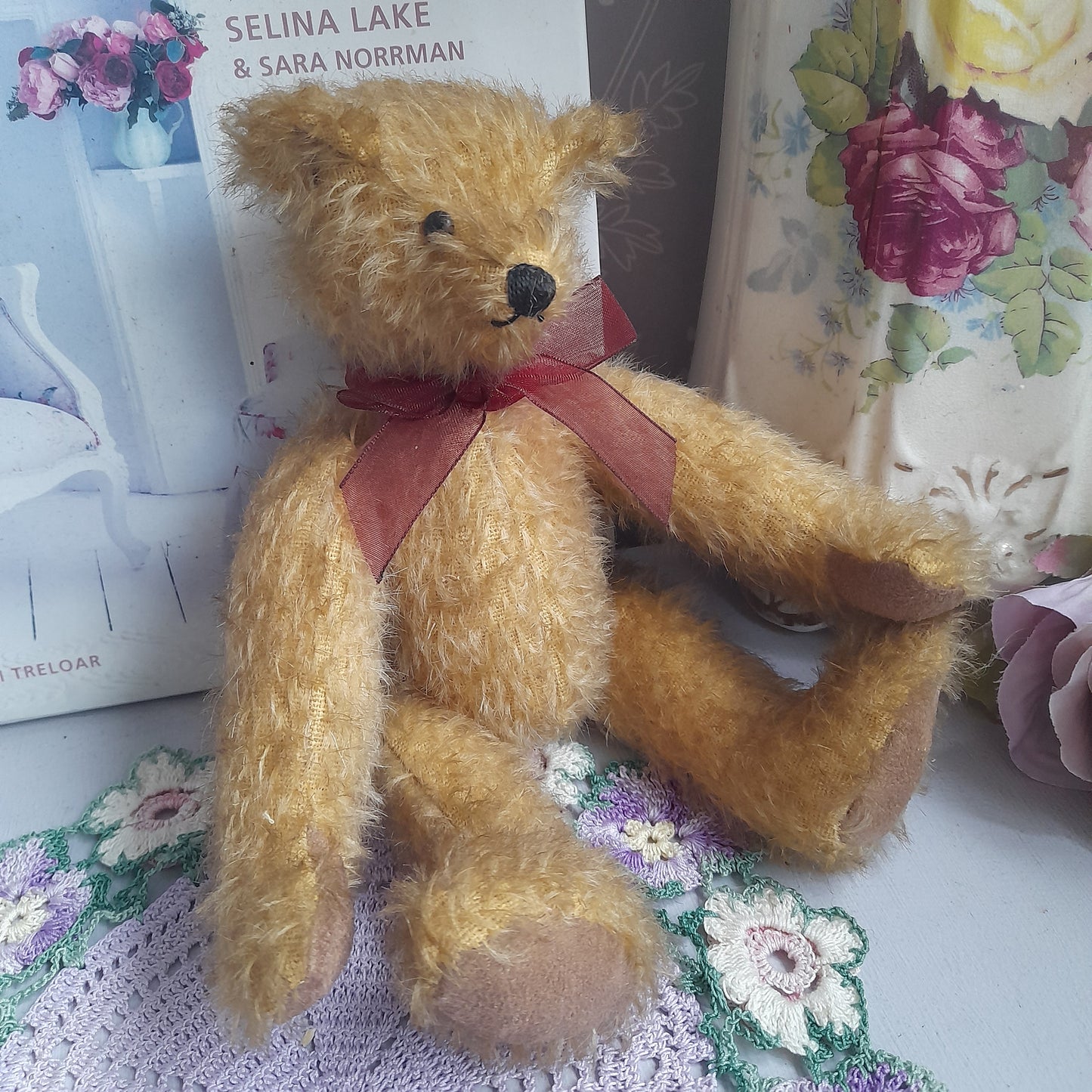 Darling Pair of Vintage Twin Mohair Teddy Bears