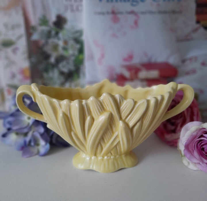 Vintage sylvac yellow hyacinth vase