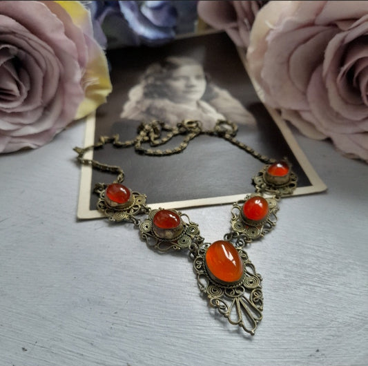 Antique Edwardian V Shape Necklace