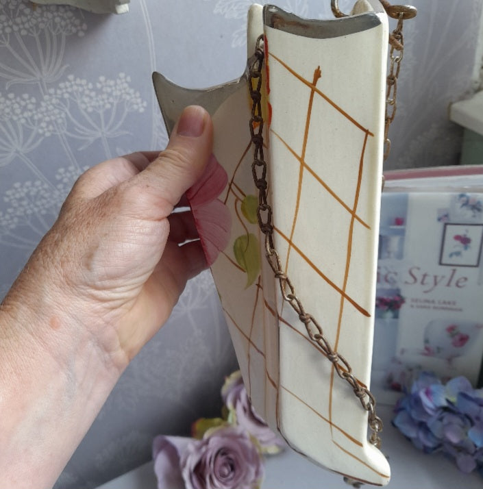 Art deco Wall Pocket Vase by Arthur Wood
