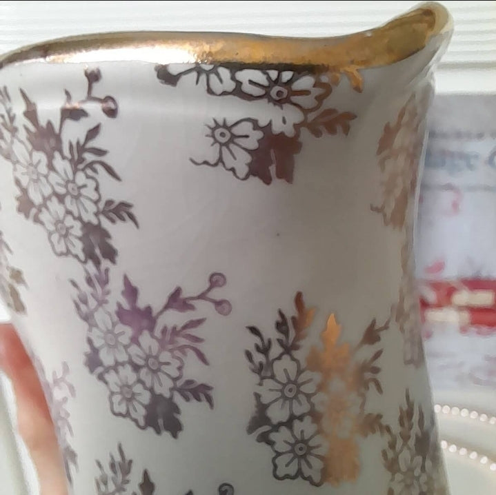 Art Deco Cream & Gold Burleigh Ware Jug