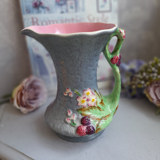 Darling Art Deco Grey Jug In James Kent 'Bramble' Design