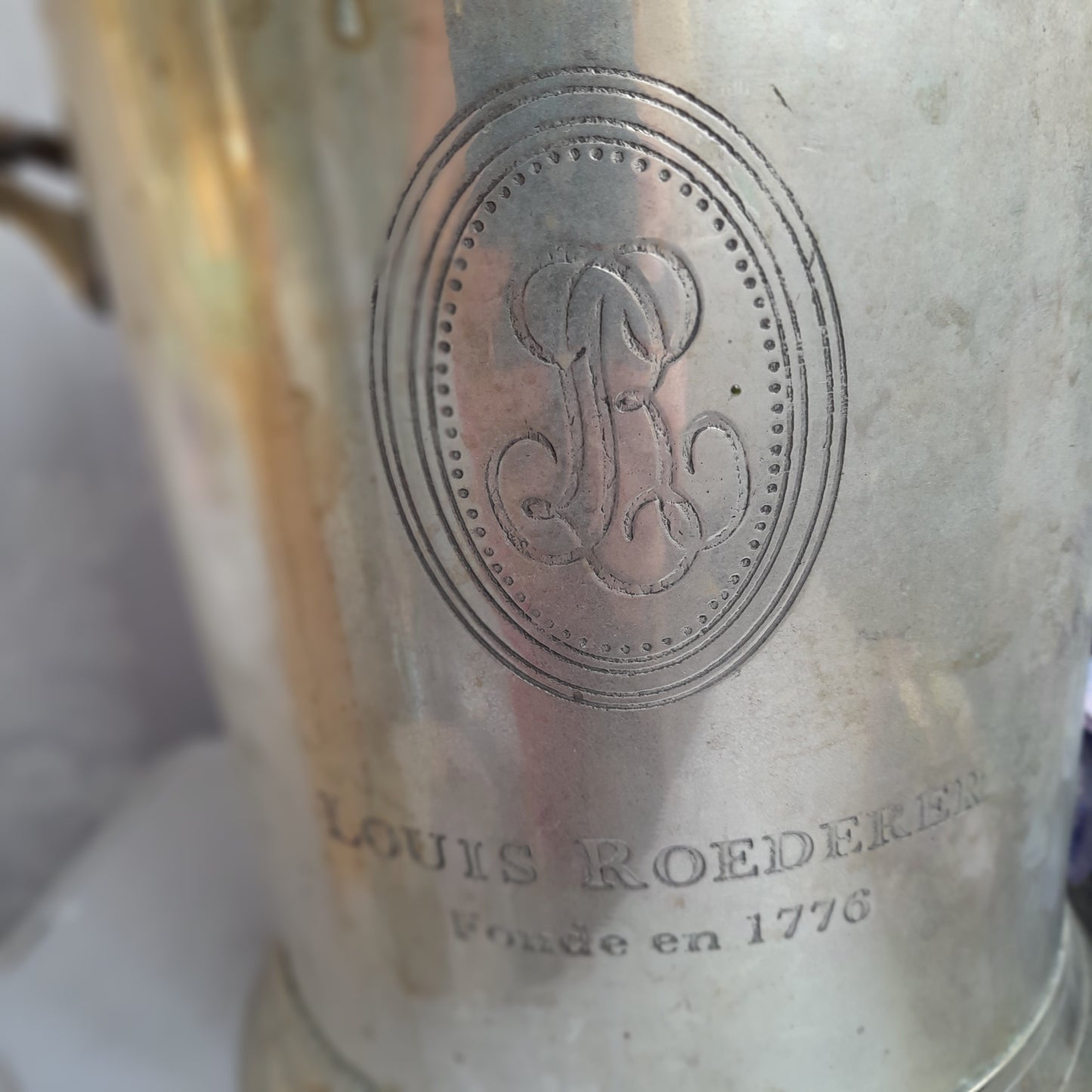 Art Deco French Silver Plate Hallmarked Louis Roederer Champagne Bucket