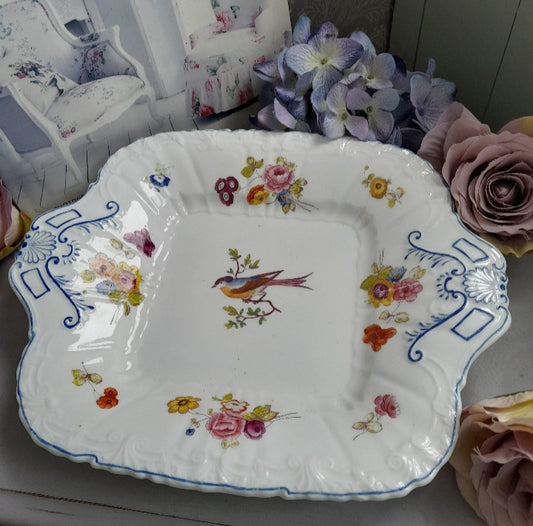 Antique French Sevres Plate With Birds