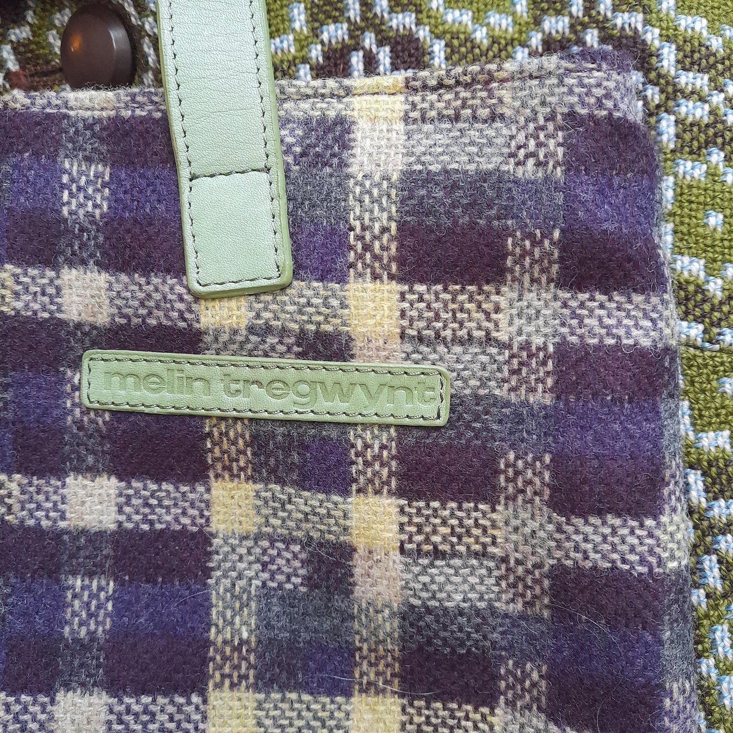 Welsh Tapestry Melin Tregwynt Handbag in Purple & Green New With Tags