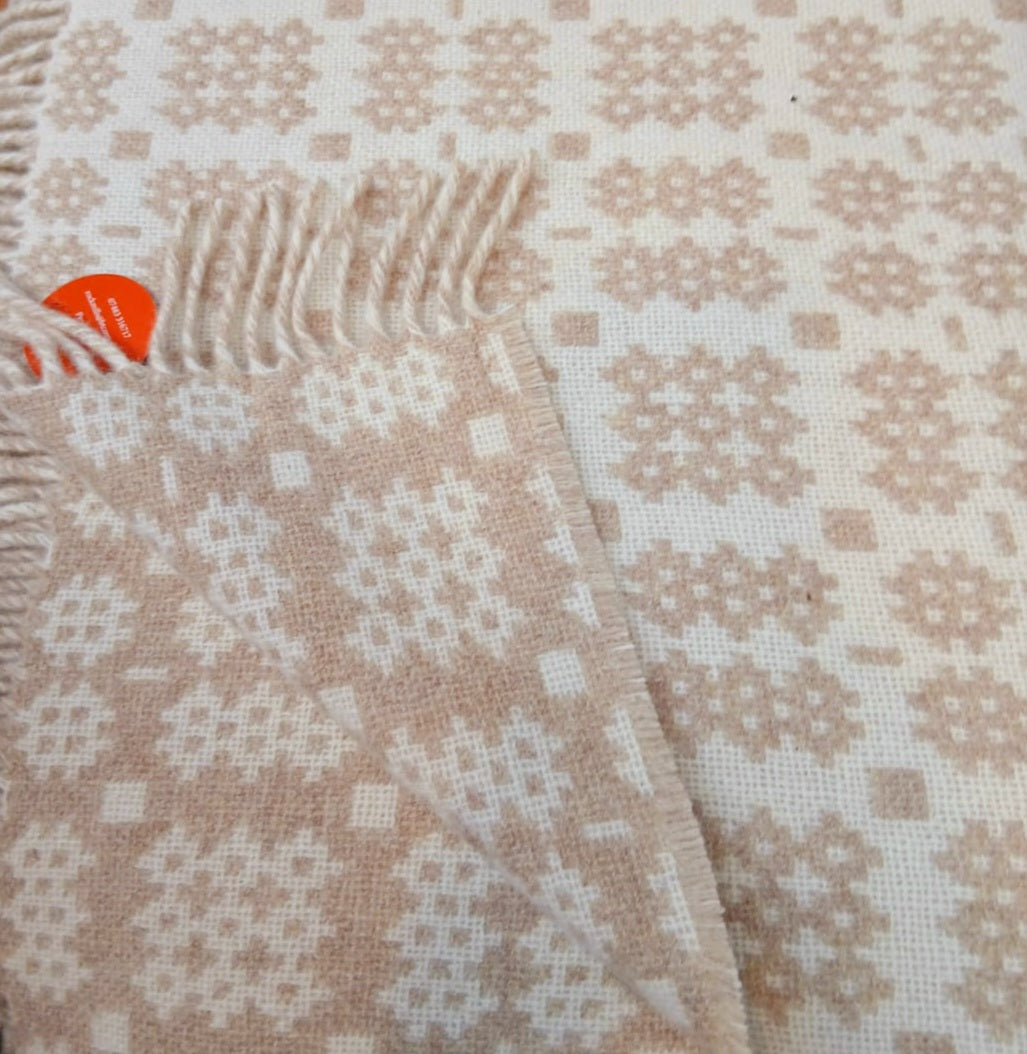 Welsh Tapestry Woollen Blanket Throw by Rock Mill in Choice of Colours