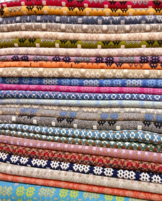 Welsh Tapestry Woollen Blanket Throw by Rock Mill in Choice of Colours