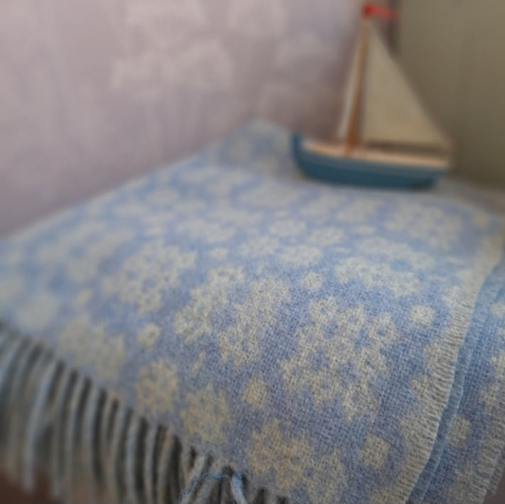 Welsh Tapestry Woollen Blanket Throw by Rock Mill in Choice of Colours