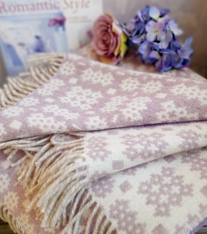Welsh Tapestry Woollen Blanket Throw by Rock Mill in Choice of Colours