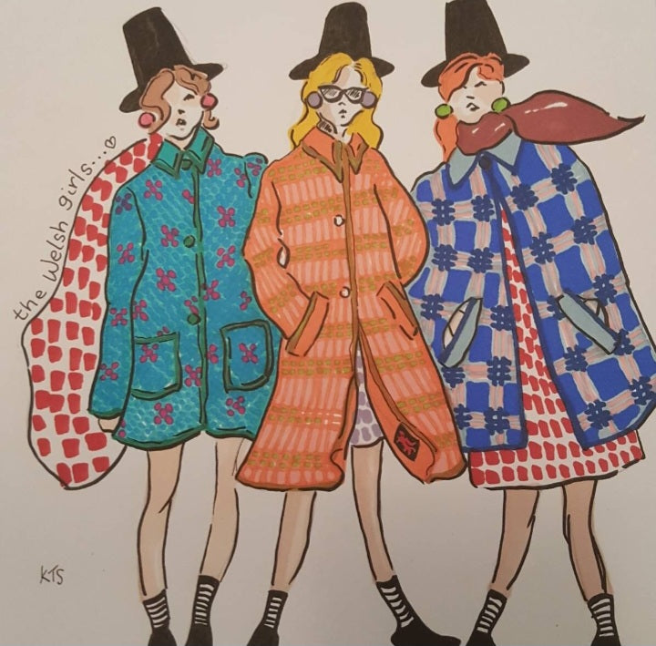 The Welsh Girls Greeting Card