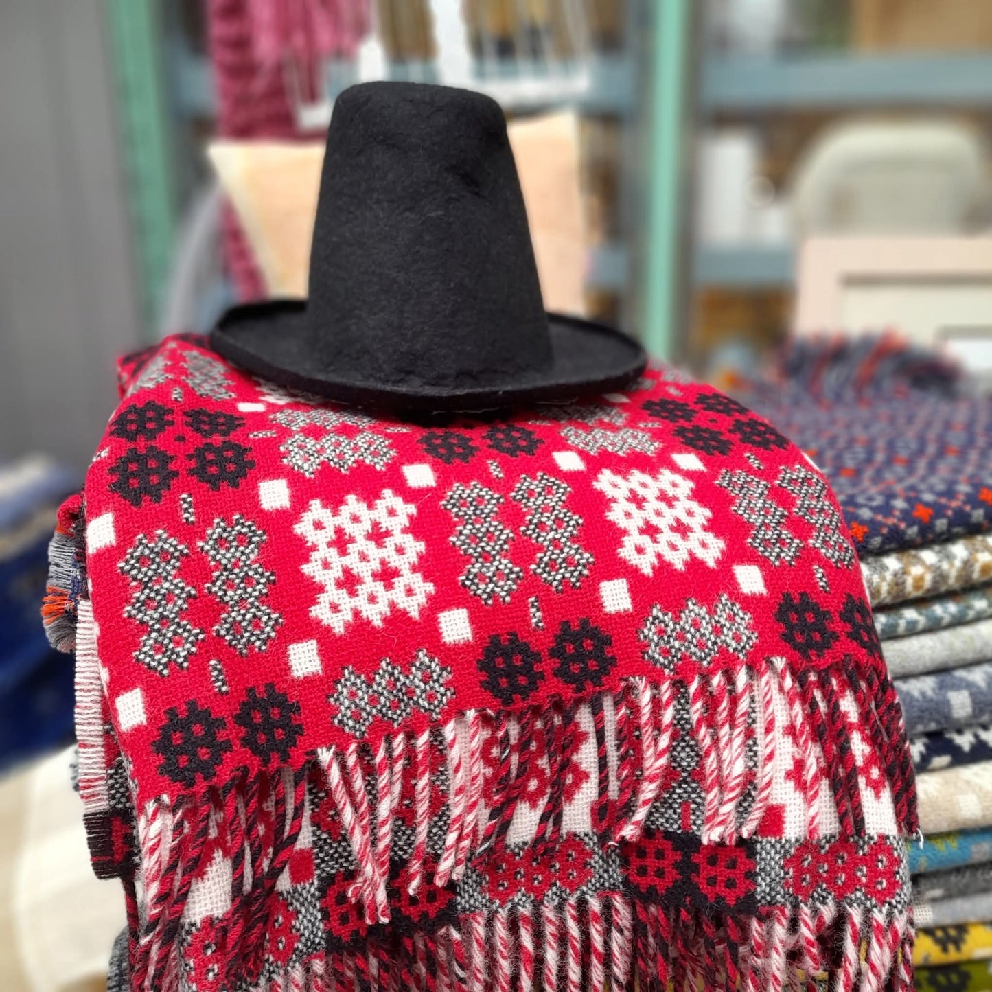 Welsh Tapestry Woollen Blanket Throw by Rock Mill in Choice of Colours