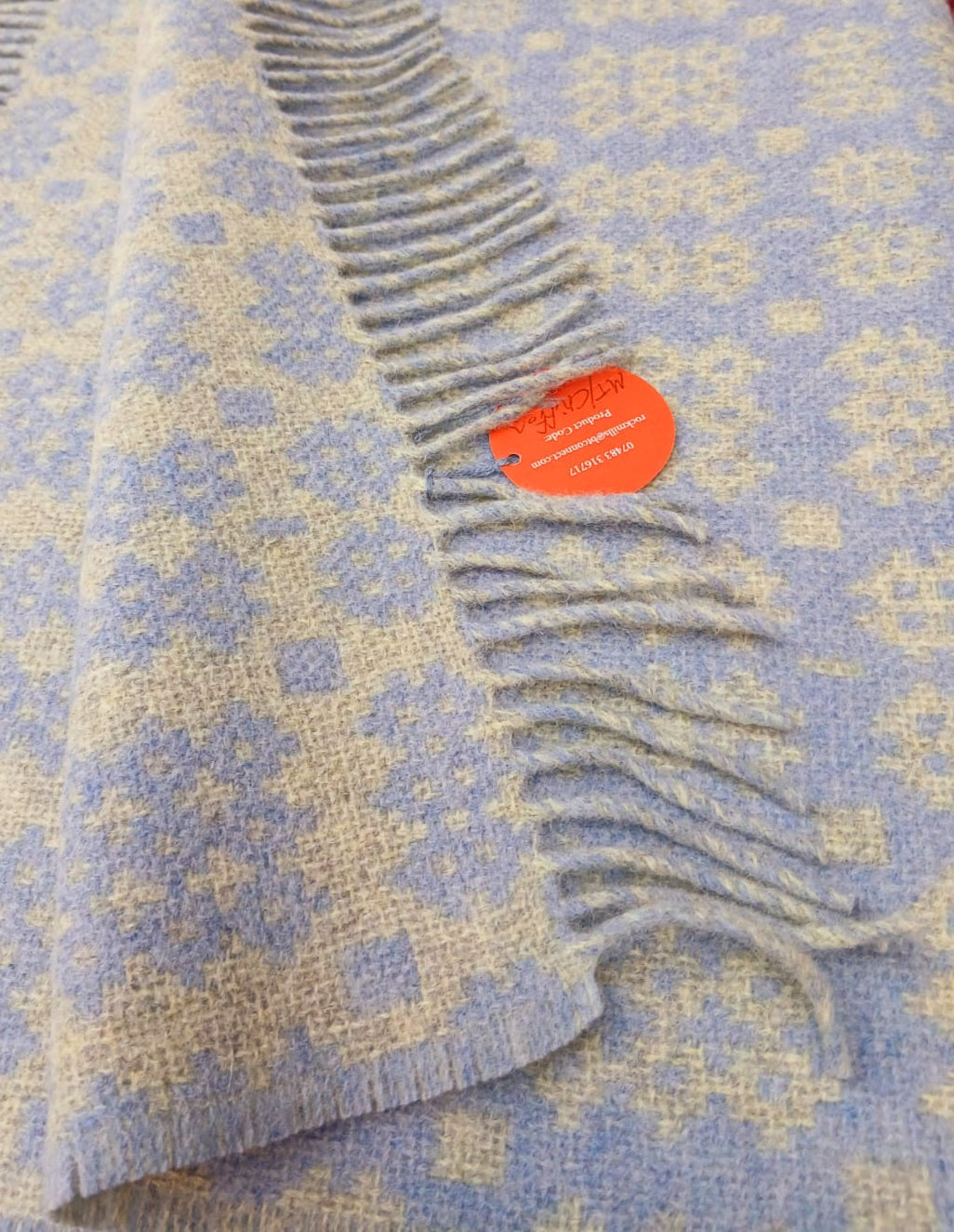 Welsh Tapestry Woollen Blanket Throw by Rock Mill in Choice of Colours