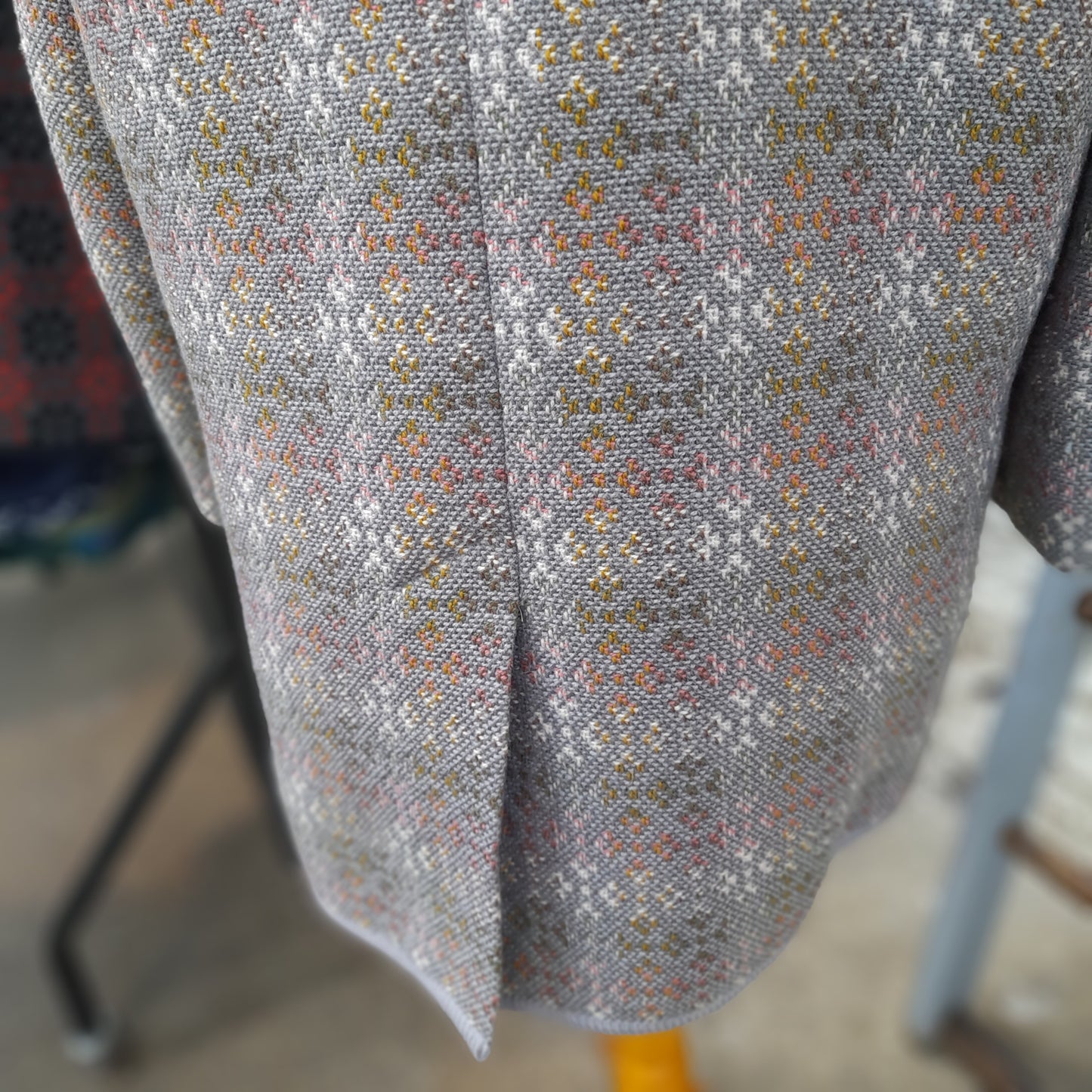 Vintage Grey Welsh Tapestry Coat Grey Size 16/18